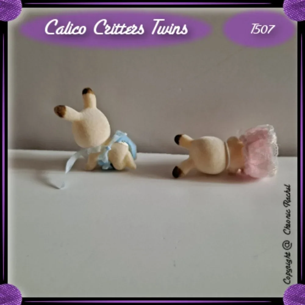 Hopscotch Rabbit Sleeping & Awake Twin Babies